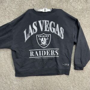 Las Vegas Raiders NFL Primark Mens Black Long Sleeve Crewneck Sweatshirt Size M